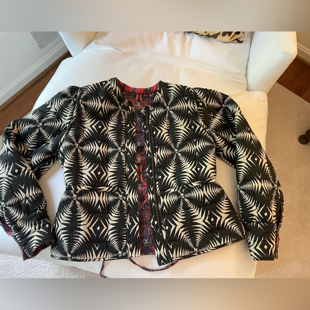 Ba&sh Terry quilted blazer, reversible, size 1 (small)
